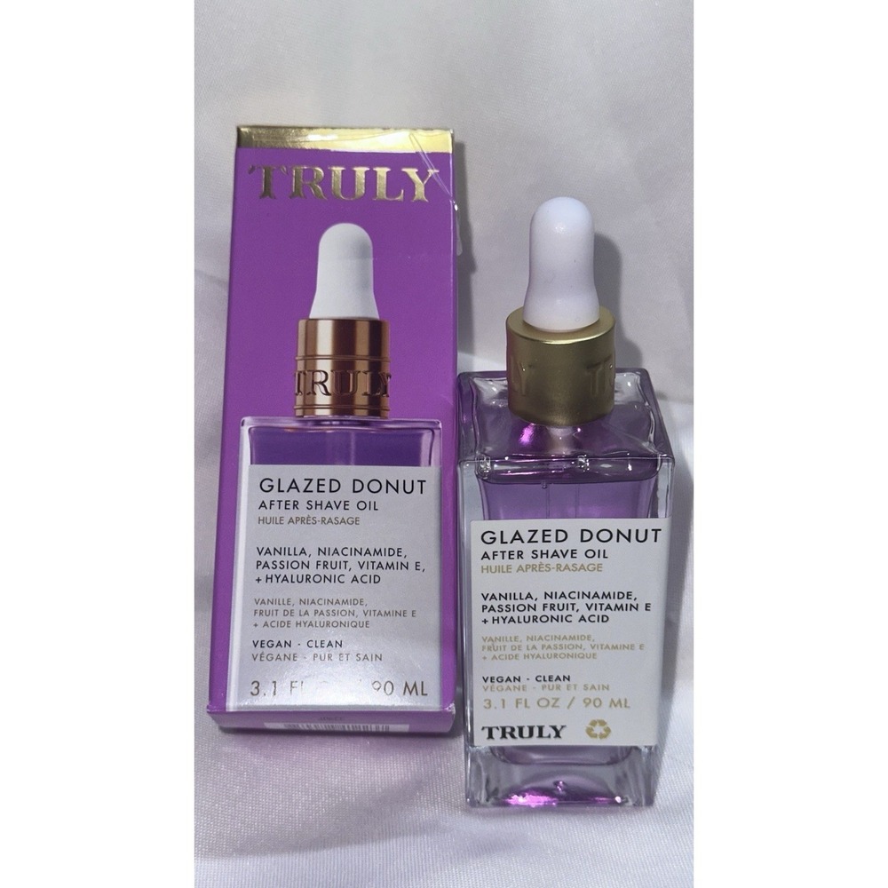 Truly Glazed Donut After Shave Oil, Hydrating, Non-Greasy 3.1oz New Sealed